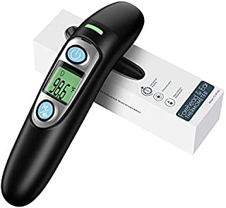 Forehead and Ear Thermometer for Fever, Basal Infrared Thermometer with Alarming Beep, Instant Accurate Reading for Adults, Kid and Baby