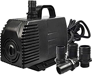 Simple Deluxe 1056 GPH Submersible Pump with 15' Cord, Water Pump for Fish Tank, Hydroponics, Aquaponics, Fountains, Ponds, Statuary, Aquariums & Inline