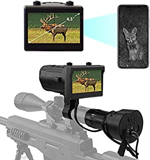 Digital Night Vision Scope Recorder for Rifle Hunting with WiFi Function Recording Photo or Video from 2.4 LCD Screen Use for Night Hunting Up to 200 Meters / 656ft /218 Yards