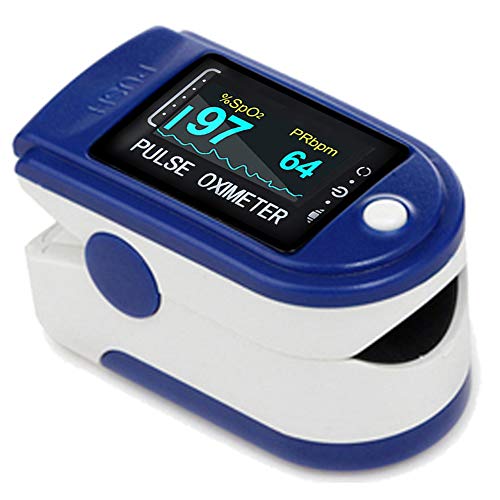 Easy@Home Fingertip Pulse Oximeter, Rotatable OLED Display to Show Waveform, SpO2 Blood Oxygen Saturation, Bar Graphs and Heart Rate Monitor, Co-branding-CMS50DA