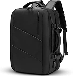 Travel Backpack,WUAYUR 15.6inch Laptop Backpack w/USB Port,40L Carry On Luggage (Black)