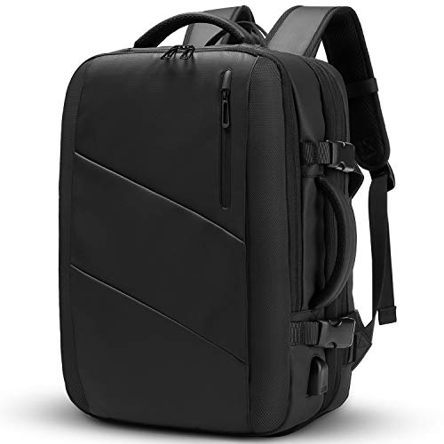 Travel Backpack,WUAYUR 15.6inch Laptop Backpack w/USB Port,40L Carry On Luggage (Black)