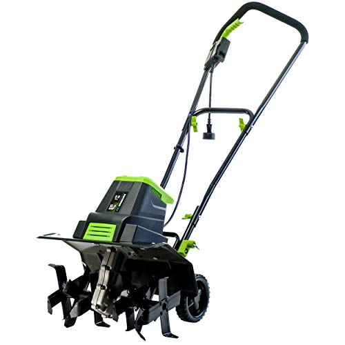 Earthwise TC70125 12.5-Amp 16-Inch Corded Electric Tiller/Cultivator, Green