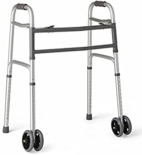 Medline Heavy Duty Bariatric Folding Walker with 5