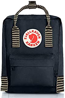 Fjallraven - Kanken-Mini Classic Pack, Heritage and Responsibility Since 1960, Black-Striped,One Size