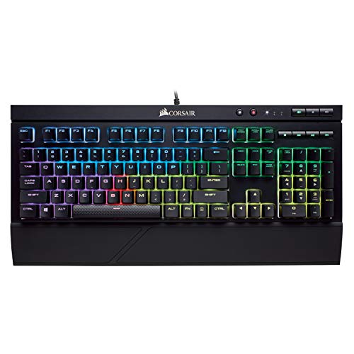 Corsair K68 RGB Mechanical Gaming Keyboard, Backlit RGB LED, Dust and Spill Resistant - Linear & Quiet - Cherry MX Red