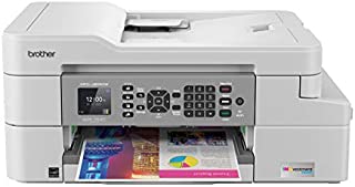 Brother MFC-J805DW INKvestmentTank Color Inkjet All-in-One Printer with Mobile Device and Duplex Printing with Up To 1-Year of Ink In-box, White, one size