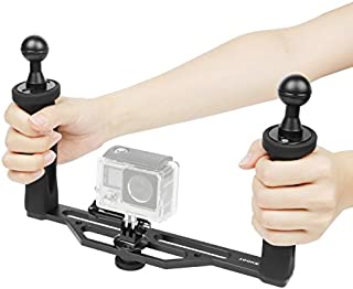 SHOOT Aluminium Alloy Underwater Video Light Stabilizer Tray for GoPro OSMO and Any Other Camera with 1/4 inch Screw Hole