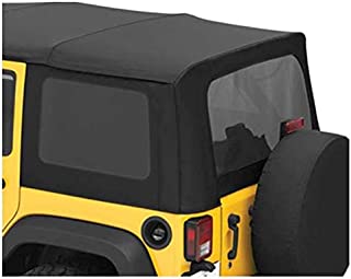 Bestop 5813535 Black Diamond Tinted Window Kits Replace-A-Top Soft Tops for 2011-2018 Wrangler JK Unlimited