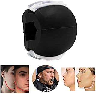 Jaw Face Exerciser Ball Define Your Jawline Facial Neck Chin Exercise (Black)