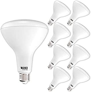 Sunco Lighting 8 Pack BR40 LED Bulb, 17W=100W, Dimmable, 2700K Soft White, E26 base, Indoor Flood Light for Cans - UL & Energy Star