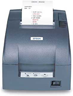 Epson C31C514667 Dot Matrix Receipt Printer TM-U220B, Ethernet, Autocutter, Power Supply Included, Dark Gray