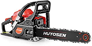 HUYOSEN Gas Power Chain Saws Corded 40.1CC 2 Cycle Gas Powered Chainsaw Guide Bar Size 16 inchs 3/8 inchs 57DL Chain Guide Bar 4116S