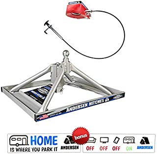 Andersen Hitches 3220 | Aluminum Ultimate 5th Wheel Connection 2 | Gooseneck Version | Weighs Only 35 lbs | ONE Person Install or Removal in Less Than 5 Minutes! | Smooth Ride - More Swivel |