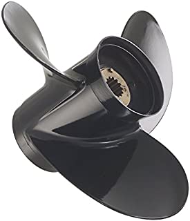 Quicksilver Black Diamond Propeller Black Finish, 14.5 dia x 19 pitch, Right Hand