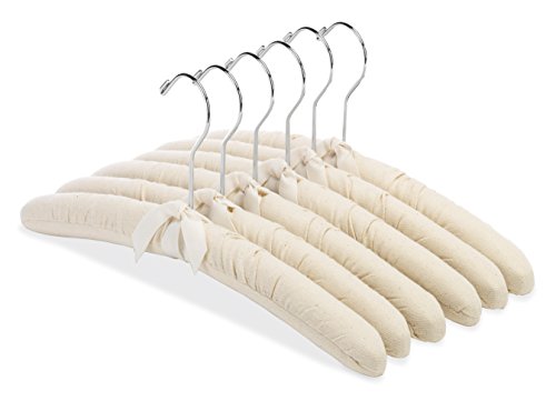 Whitmor Canvas-Set of 6 Padded Hangers