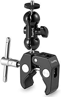 SMALLRIG Cool Ballhead Arm Super Clamp Mount Multi-Function Double Ball Adapter with Bottom Clamp for Ronin-M, Ronin MX, Freefly MOVI - 1138