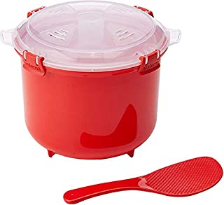 Sistema Microwave Collection Rice Cooker, 87.2 oz./2.6 L, Red