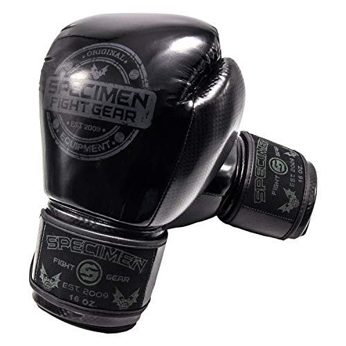 Specimen Stealth Boxing Gloves for Men and Women  Boxing, Heavy Bag, Kickboxing, Sparring and Muay Thai Gloves with Enhanced Wrist pad for Support  Used by UFC Sponsored Pros (12 Oz)