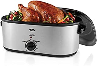 Oster Roaster Oven with Self-Basting Lid | 22 Qt, Stainless Steel