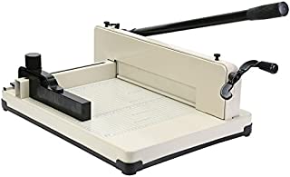 Mophorn Paper Cutter 12Inch A4 Industrial Heavy Duty Guillotine Trimmer 600 Sheets Paper Trimmer Metal Base Stack Cutter for Office Commercial Photocopy Printing Shop (A4, 12Inch)