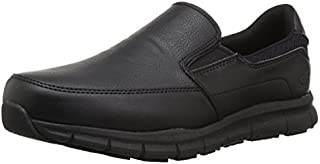 Skechers for Work Men's Nampa-Groton Food Service Shoe,black polyurethane,9 W US