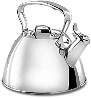 All-Clad E86199 Stainless Steel Tea Kettle, 2-Quart, Silver