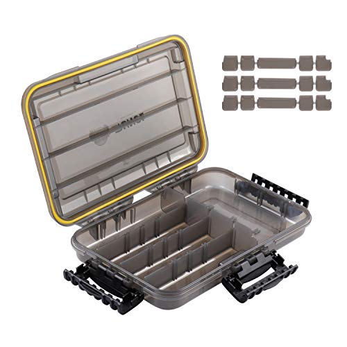 RUNCL Fishing Tackle Box, Waterproof Storage 10.65