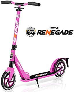 Scooter  Scooter for Teenager  Kick Scooter  2 Wheel Scooter with Adjustable T-Bar Handlebar  Folding Adult Kick Scooter with Alloy Anti-Slip Deck  Scooter with 8 Smooth Gliding Wheels by Hurtle