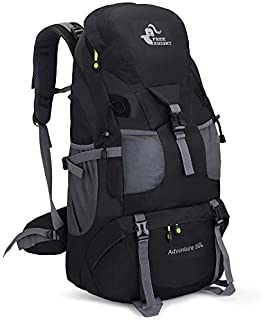 RuRu Monkey 50 Liter Hiking Backpack Daypack for Outdoor Camping Traveling,Black