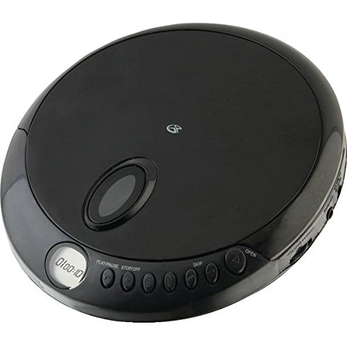 GPX PC301B Portable CD Player with Stereo Earbuds and Anti-Skip Protection (PC301B),Black