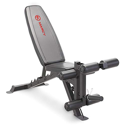 Marcy Adjustable 6 Position Utility Bench with Leg Developer and High Density Foam Padding SB-350