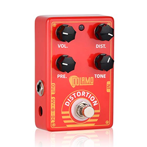 Extreme Metal Pedal Effect Distortion Pedal with 4-control knobs Low & High-gain Pedal for for Electric Guitar