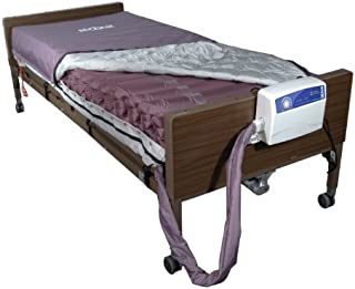 Drive Medical Med Aire Low Air Loss Mattress Replacement System with Alternating Pressure, Dark Purple, 8