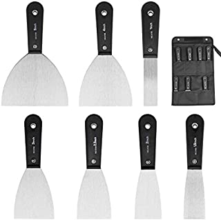 Putty Knife Set, Dveda 7 Pcs 1-5 Inch Drywall Scrapers Tools for Home Decor, Putty Scrapers Spackle Knife Paint Remover with A Portable Storage Bag