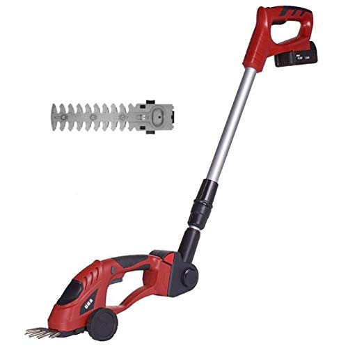 QAZWC-A1 2 in 1 Pro 10.8V Telescopic Cordless Hedge Trimmer Built in Lithium Ion Battery, Topiary Shears, Hand Held Trimmer, Cordless Shears Ideal for Shrub, Garden, Grass or Lawn Cultivation