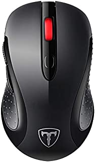 VicTsing Computer Wireless Mouse, 2.4G Portable USB Mouse Ergonomic Mouse- Fit Your Hand Nicely, 5 Adjustable DPI Levels, Page Down/Up Buttons, 20 Months Battery Life, Designed for PC, Desktop, Laptop