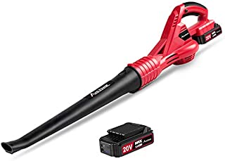 Avid Power Cordless Leaf Blower, 20V MAX Lithium Cordless Sweeper with 130 MPH Output, 2.0 Ah Battery & Charger Included, ACVB220