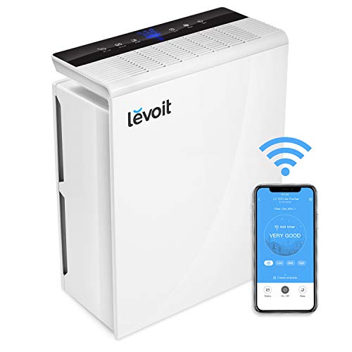 LEVOIT Smart WiFi Air Purifier for Home Large Room with True HEPA Filter,Air Cleaner for Allergies and Pets,Smokers,Mold,Pollen,Dust,Odor Eliminators for Bedroom,Energy Star,Work with Alexa,LV-PUR131S