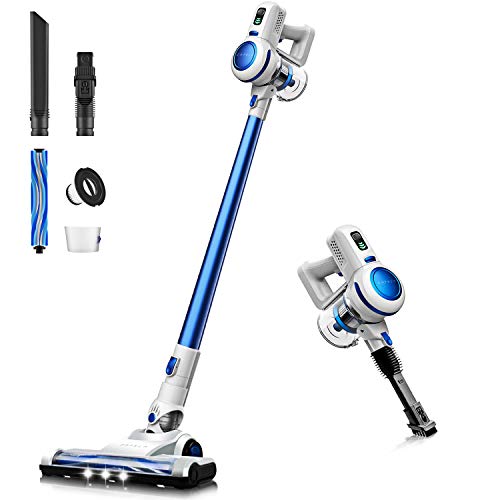 ORFELD Cordless Vacuum, Stick Vacuum Cleaner 4 in 1 with 17000 Pa Powerful Suction, Lightweight & Ultra-Quiet Handheld Vacuum for Car Pet Hair Carpet Hard Floor