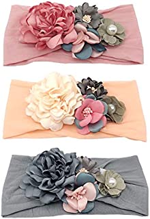 Elesa Miracle Baby Girl Nylon Headbands and Bows Gift Box Set for Newborn Infant Toddler Kids