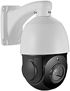 Outdoor 5MP PTZ IP POE Security Camera Pan Tilt 30xOptical Zoom Speed Dome 250FT IR Night Vision Motion Detection Remote View Onvif RTSP Support AT-500PE20