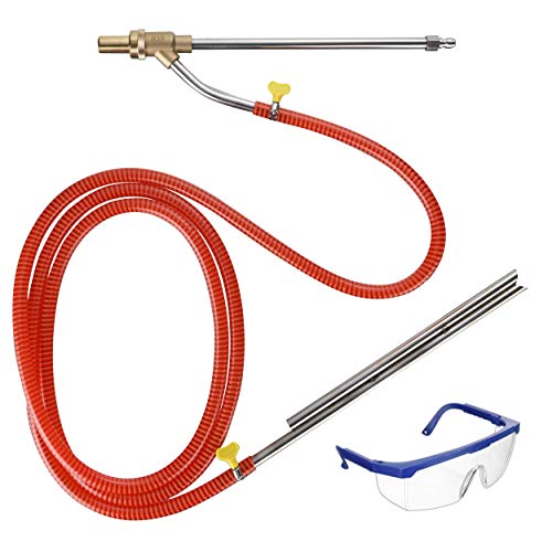 M MINGLE Pressure Washer Sandblaster Kit, Wet Sandblasting Attachment, 1/4 Quick Connect, 5000 PSI (Renewed)