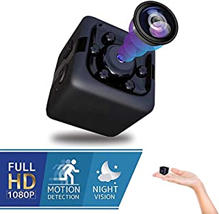 Spy Hidden Mini Cube Camera - Best Digital Small HD Action Cameras Nanny Cam Cop Cam with Night Vision and Motion Detection, Indoor Outdoor Portable Camera for Car, Drone, Office, Camaras para Casas