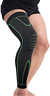 Bufccy Full Leg Compression Sleeve for Women Men Stretch Long Leg Sleeve for Running Basketball Football Cycling 1 Pcs X-Large