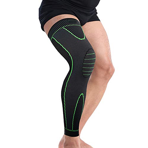 Bufccy Full Leg Compression Sleeve for Women Men Stretch Long Leg Sleeve for Running Basketball Football Cycling 1 Pcs X-Large