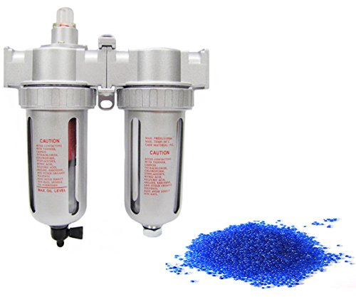 3/8 inch Compressed air in line filter & desiccant air dryer