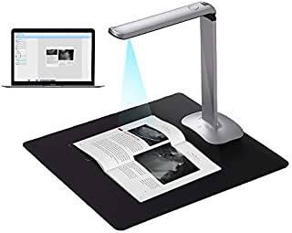 Aibecy F50 Foldable High Speed USB Book Image Document Camera Scanner 15 Mega-Pixels A3 & A4 Scanning Size with LED Light AI Technology USB Foot Pedal for Classroom Office Library Bank for Windows