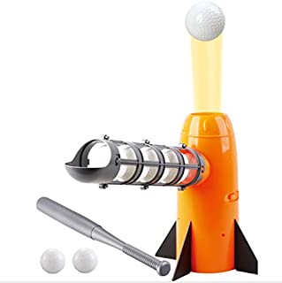 Automatic Pitching Machine for Kids, Baseball Toys, T Balls Pitcher Set, Ball Launcher, Boys Exercise Training Sport Yard Game, Indoor Outdoor Birthday Gift for 5 6 7 Year Old Toddler Child