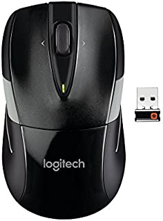 Logitech M525 Wireless Mouse  Long 3 Year Battery Life, Ergonomic Shape for Right or Left Hand Use, Micro-Precision Scroll Wheel, and USB Unifying Receiver for Computers and Laptops, Black/Gray